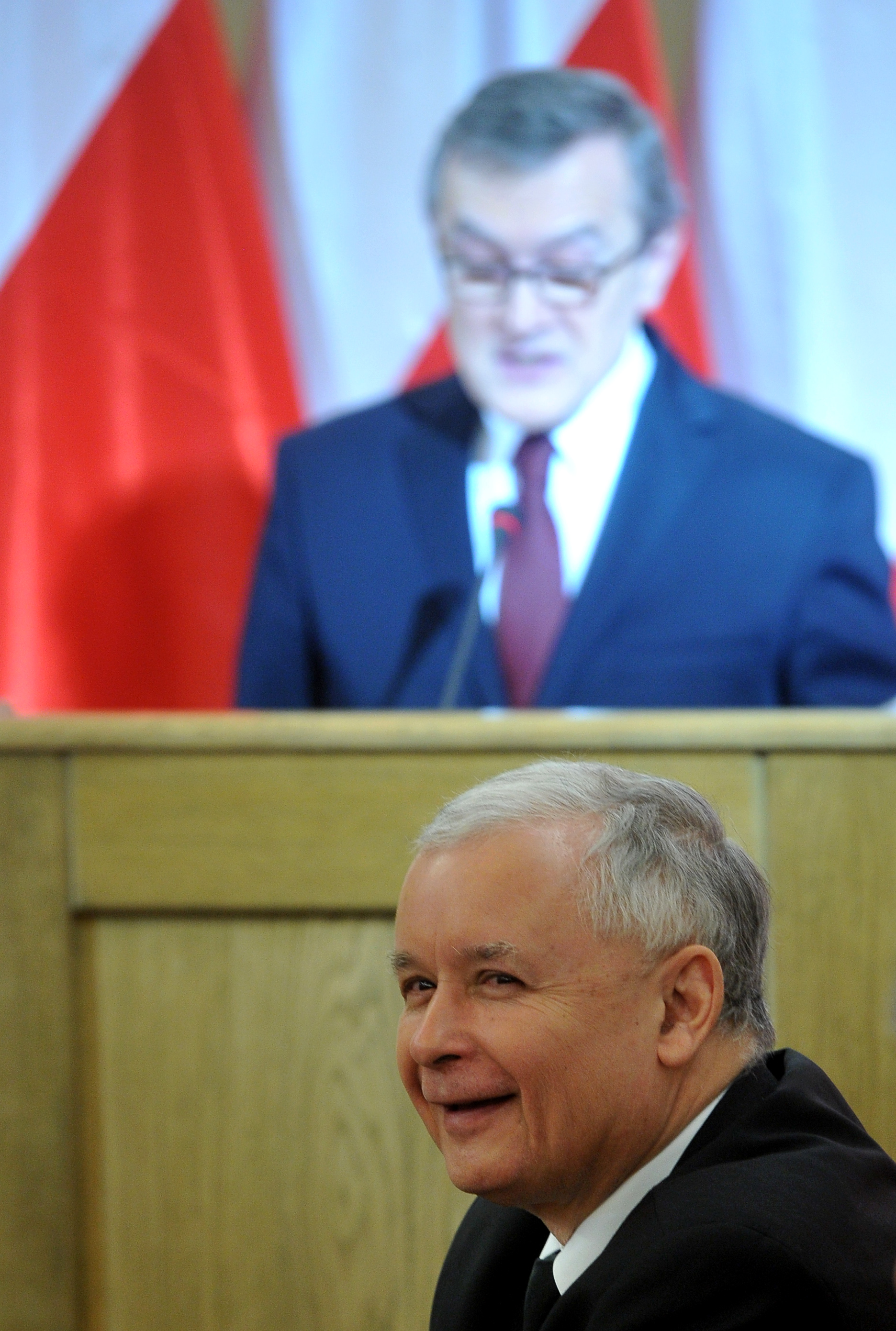 Prof. Piotr Gliński przemawiał, ale nie w sali posiedzeń. Konferencję kandydata PiS na premiera zorganizowano w sali, gdzie odbywają się spotkania sejmowych komisji