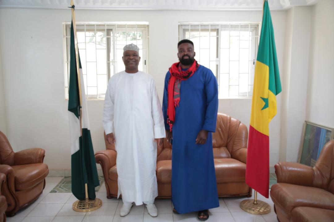 Kunle Afolayan meets Nigerian envoy to Senegal, Salisu Umaru, for his new film, 'Citation' [allnewsng]