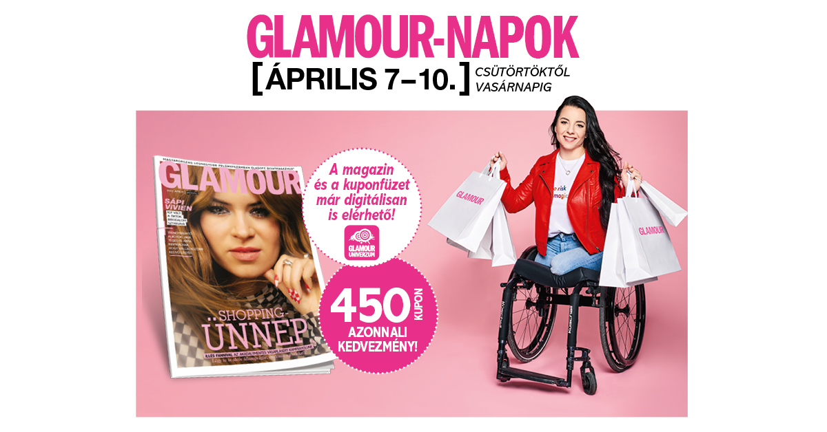 Glamour-napok: áprilisban egy fontos üzenettel is érkezik a vásárlói ünnep  | EgészségKalauz