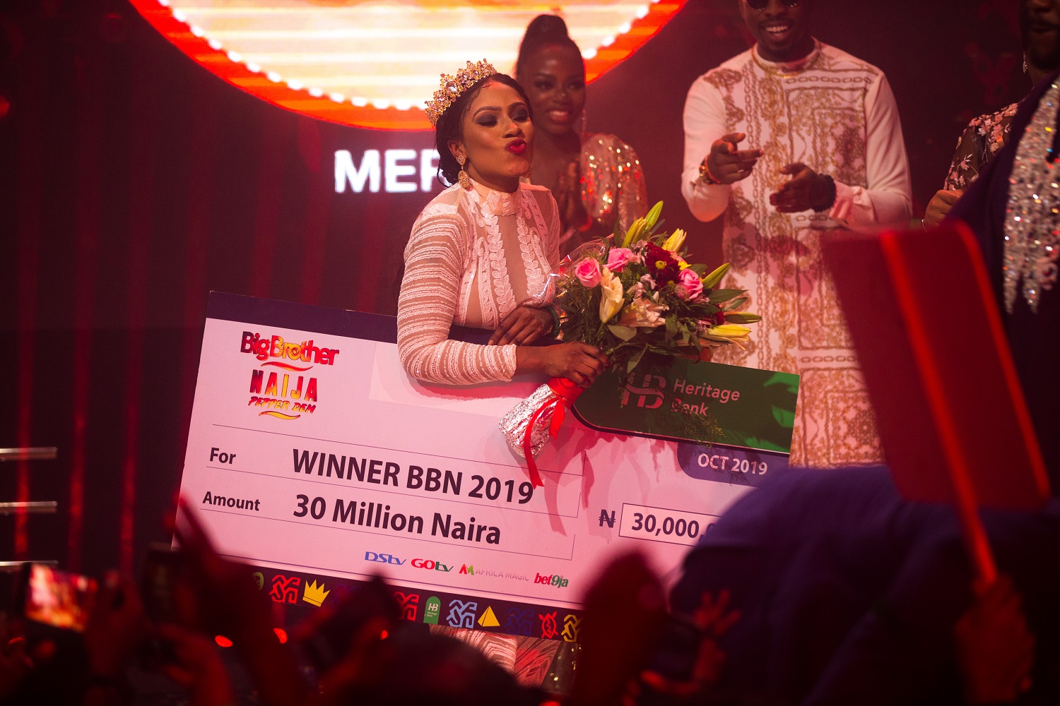 Mercy was the winner of the fourth season of Big Brother Naija where she emerged victorious after 99 days in the house. She went home with N60M worth of prizes. [Multichoice]