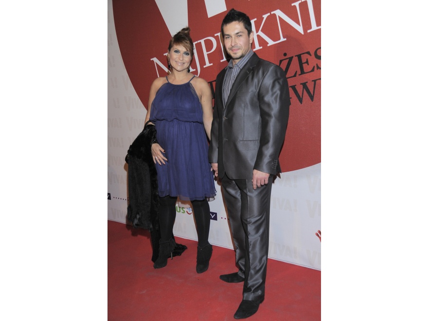 Inauguracja akcji VIVA! Najpiękniejsi 2011 I Ty możesz sięgnąć gwiazd!: Katarzyna Skrzynecka i Marcin Łopucki.