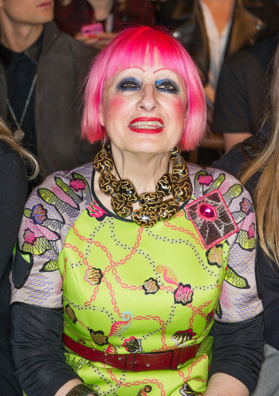 Zandra Rhodes projektantka mody i stylistka m.in. Freddiego Mercury - Nick Harvey/WireImage/FPM