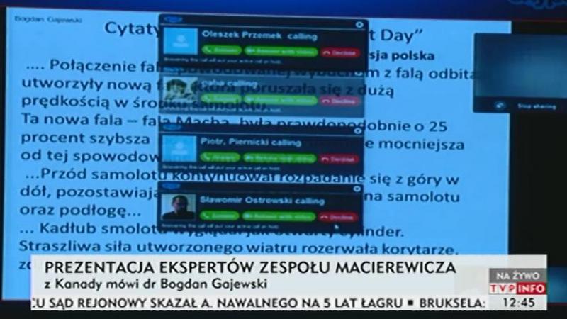Użytkownicy zakłócający prezentację dra Gajewskiego
