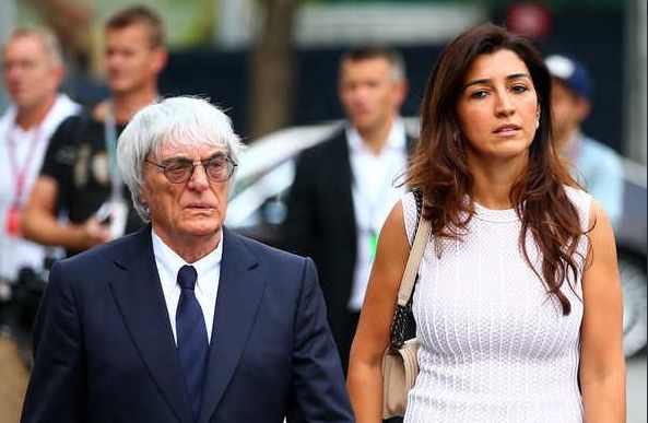 Bernie Ecclestone z żoną Fabianą