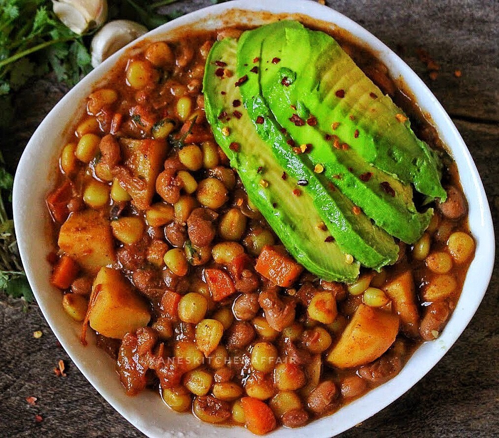 Githeri avocado(Kane's Kitchen Affair)