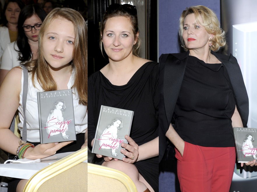 Grażyna Szapołowska, jej córka Katarzyna Jungowska i wnuczka Karolina