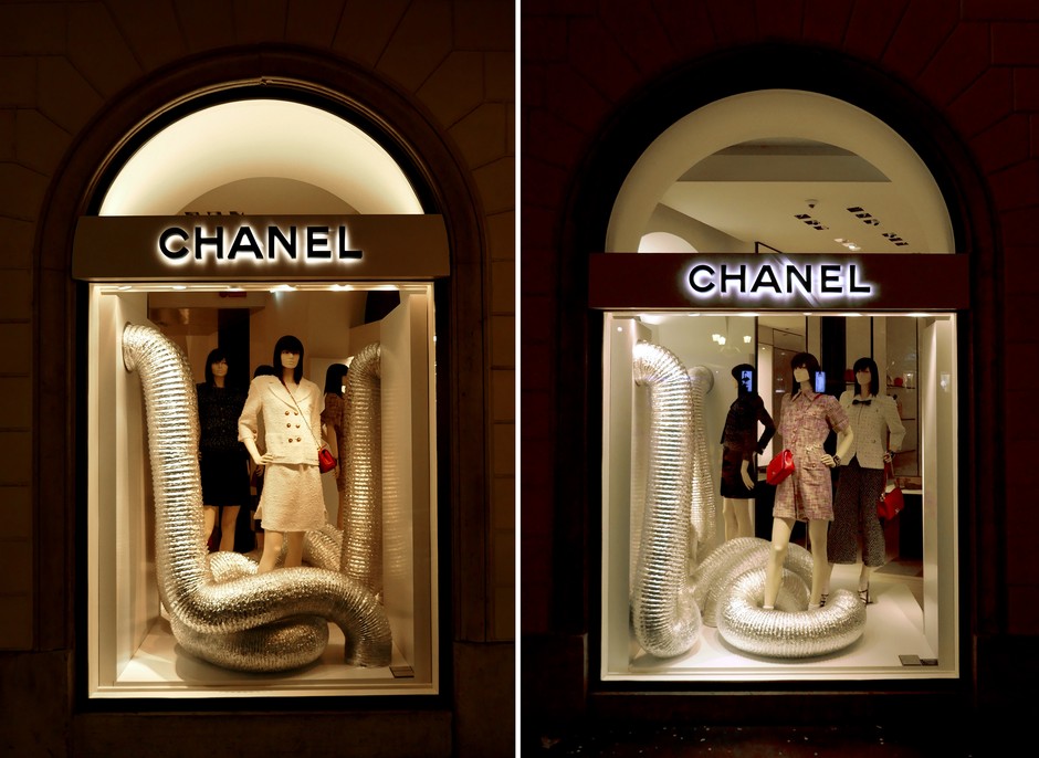Butik Chanel przy Via dei Condotti i na Placu Hiszpańskim w Rzymie