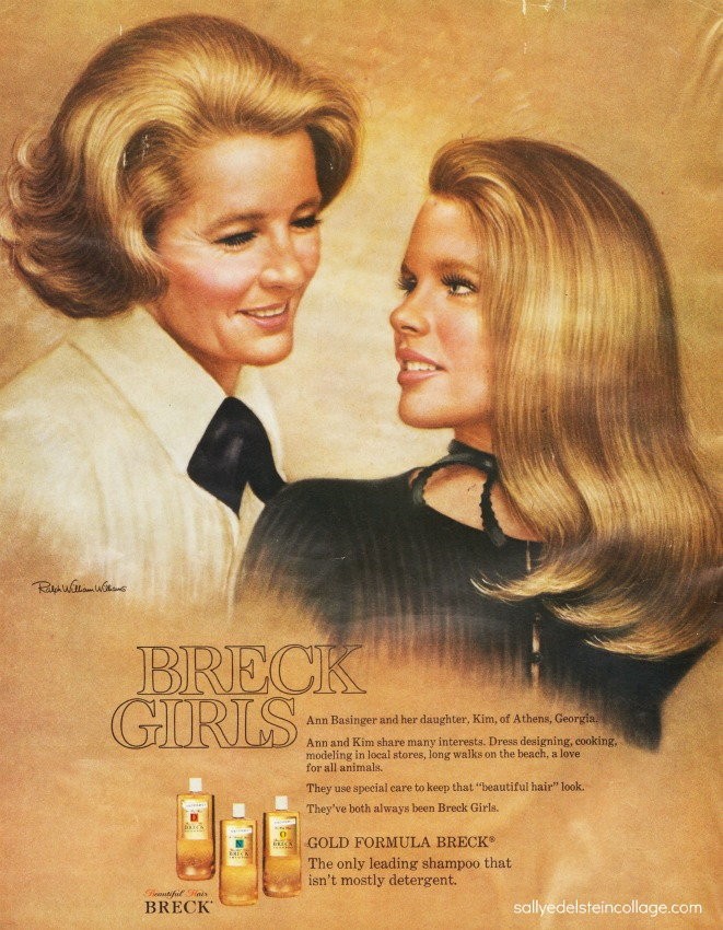 Kim Basinger z matką w reklamie szamponu Breck, 1971 r.