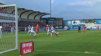 Bruk-Bet - Sandecja (1:0): Przełamanie Śpiączki! Napastnik przerywa serię bez gola pięknym trafieniem tuż przy słupku!