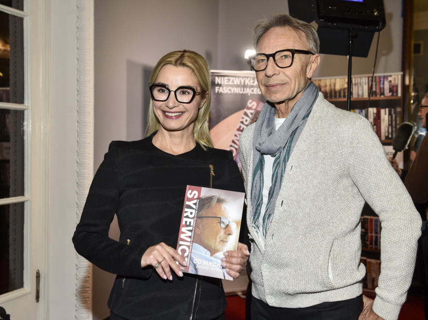 Joanna Brodzik na spotkaniu autorskim ze Stanisławem Syrewiczem