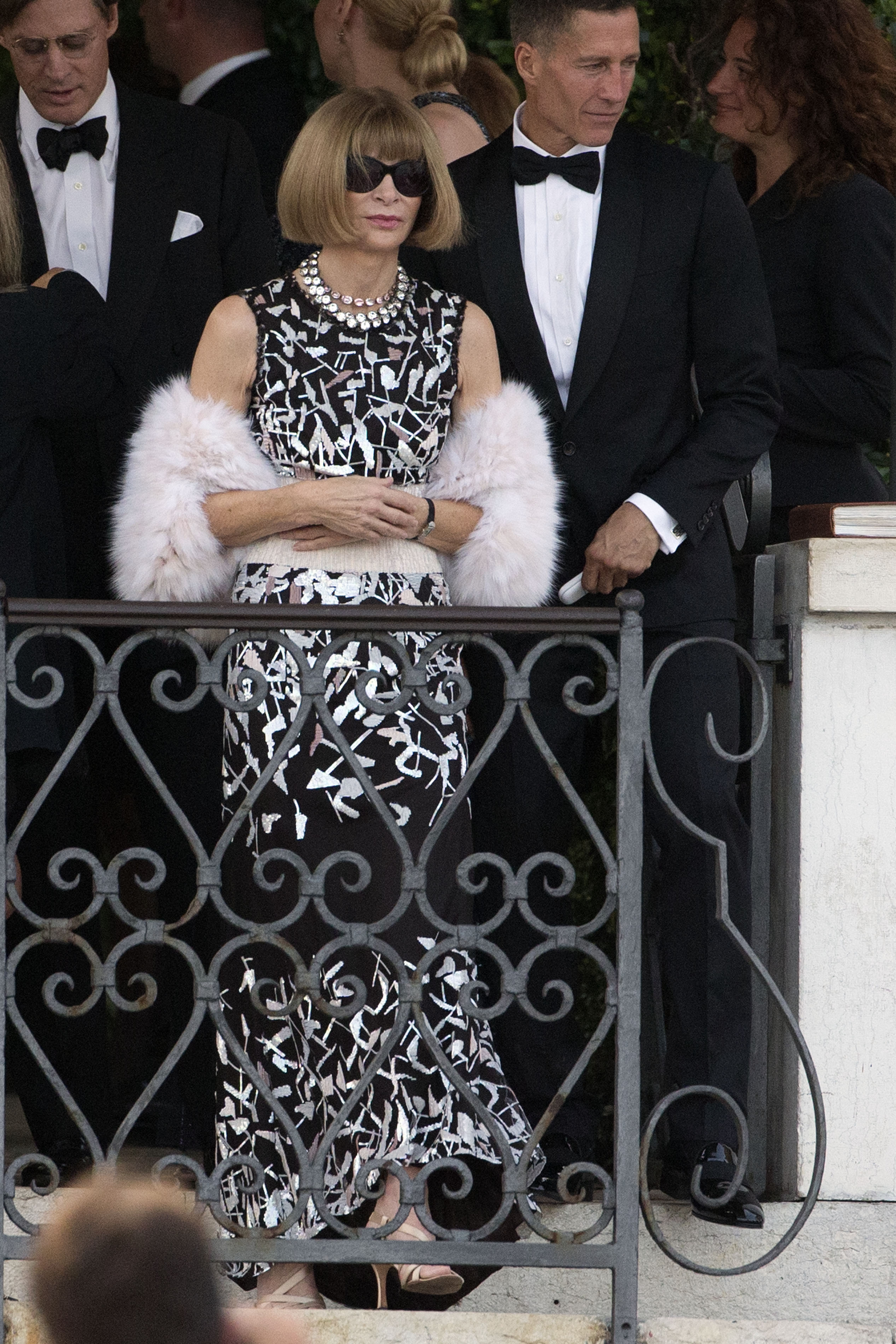 Anna Wintour na ślubie George'a Clooneya