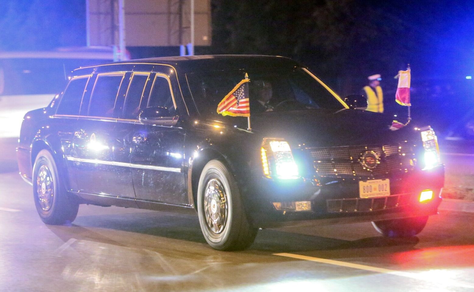 Limuzyna z prezydentem Stanów Zjednoczonych Barackiem Obamą