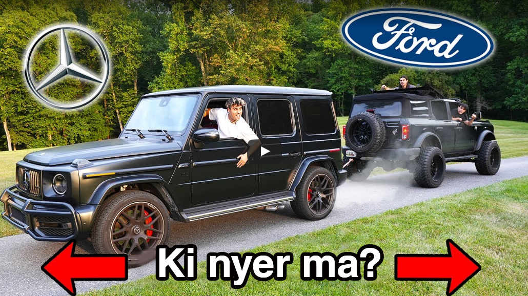 G-Merci a Ford Bronco ellen – Nem hiszi el, melyik győzött a kötélhúzásban! – videó