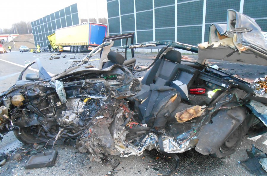 Wypadek na autostradzie A1