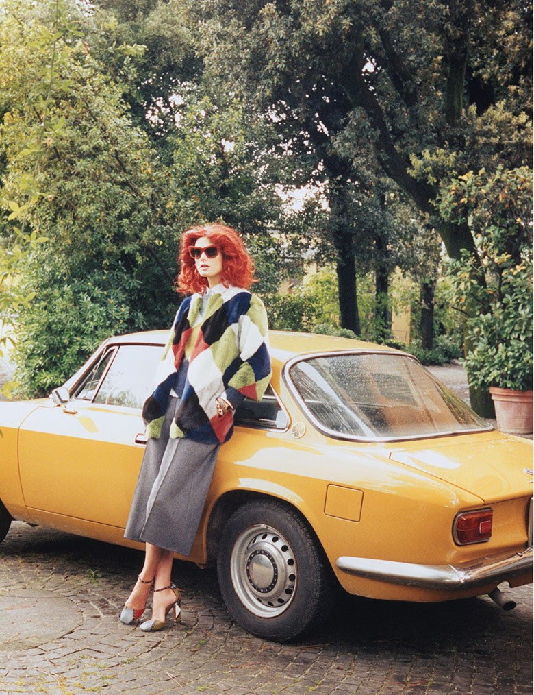 Ognistowłosa Małgosia Bela w sesji dla W Magazine