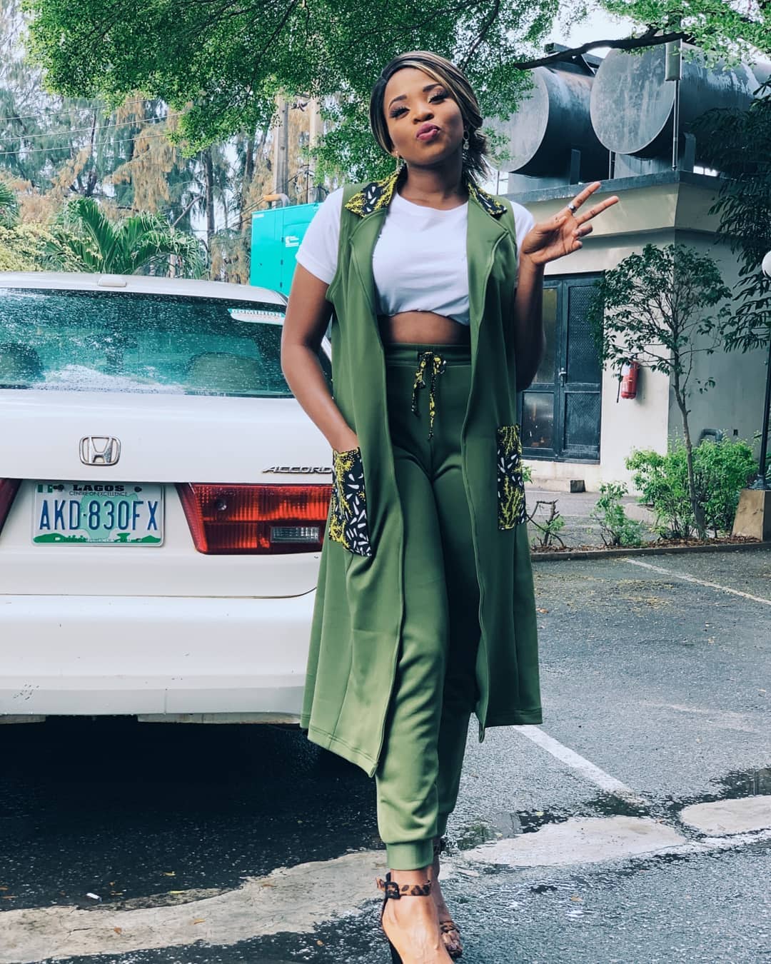 One of the housemates from the recently concluded Big Brother Naija 'Pepper Dem' Season four, Cindy is now a proud owner of a new car.[Instagram/CindyOkafor]