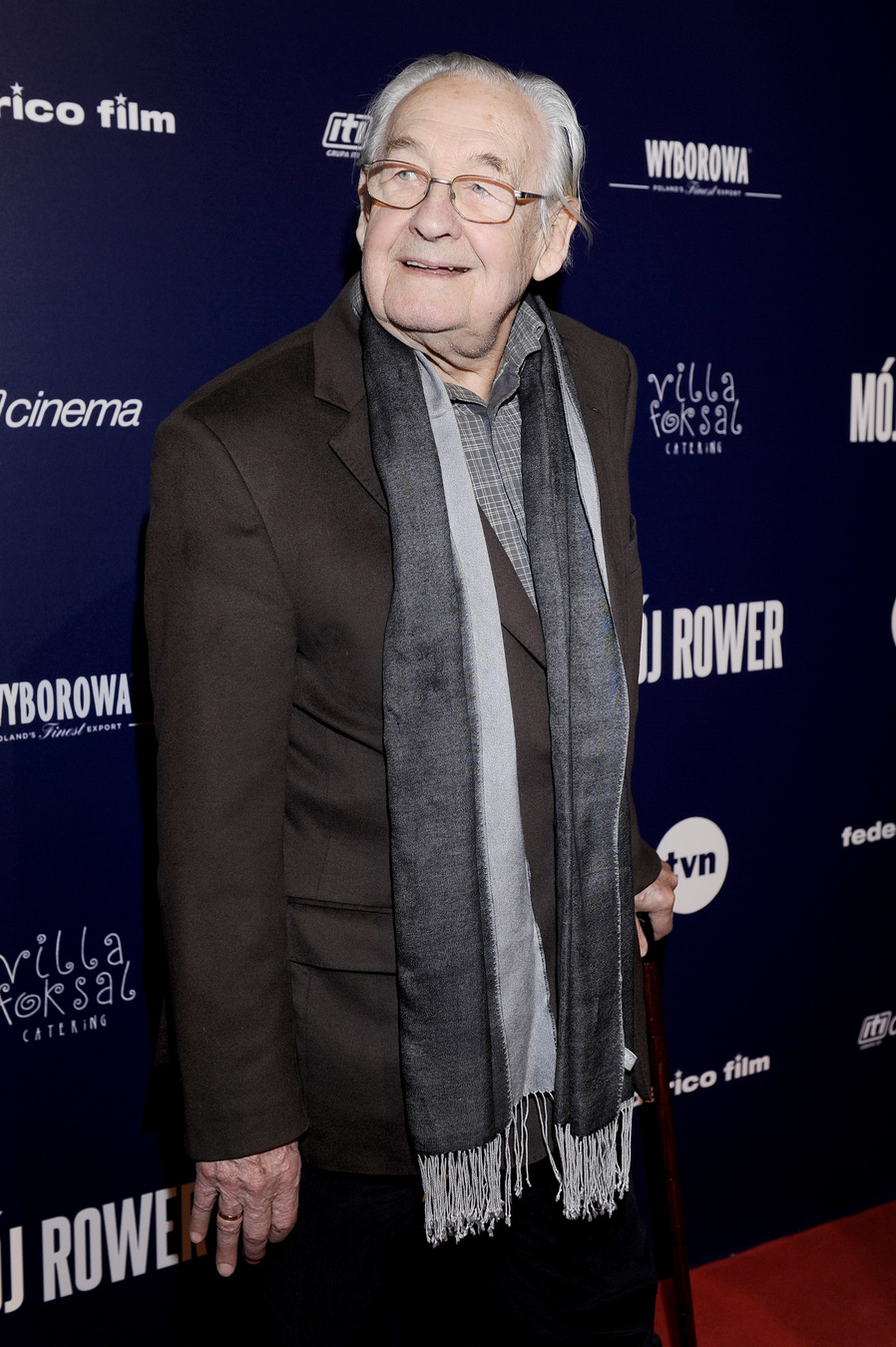 Andrzej Wajda na premierze filmu