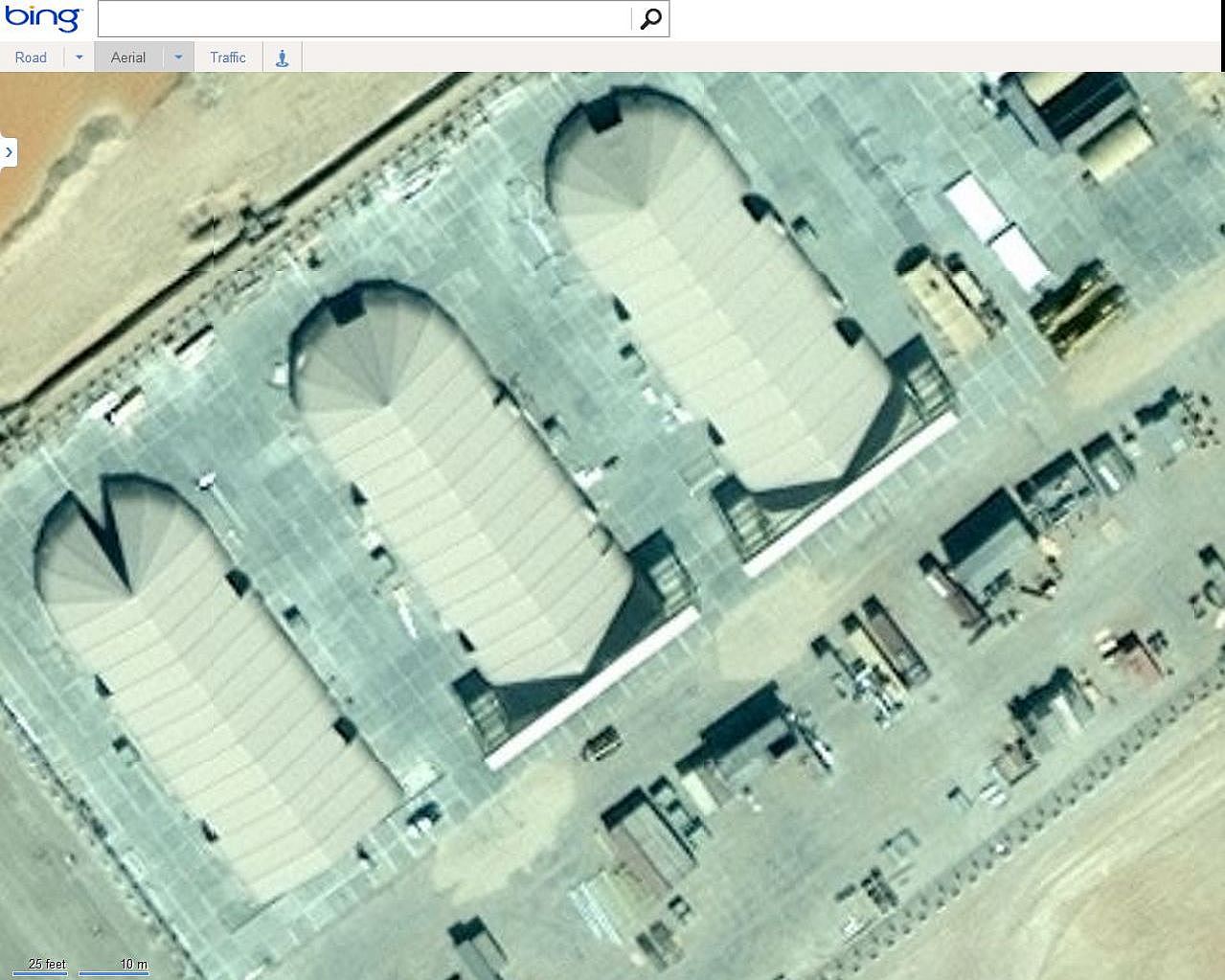 Baza wojskowa na mapach Bing