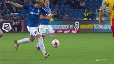 Lech - Korona (1:0): Jevtić odpalił prawdziwą "petardę"! Zabrakło mu niewiele!