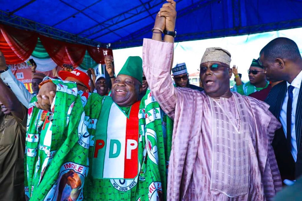 The former Vice-President of Nigeria, Atiku Abubakar, has described Senator Ademola Adeleke's victory at the election tribunal in Abuja, as good tidings for his party, the People's Democratic Party.