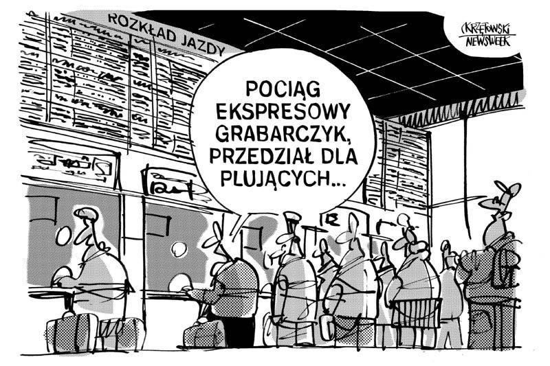 Przedzial dla plujacych pkp grabarczyk krzętowski