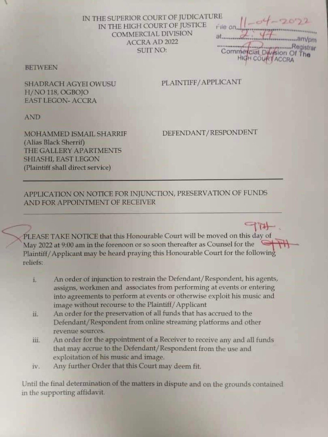 Meet the man who has sued Black Sherif and his demands from the court (PHOTOS)