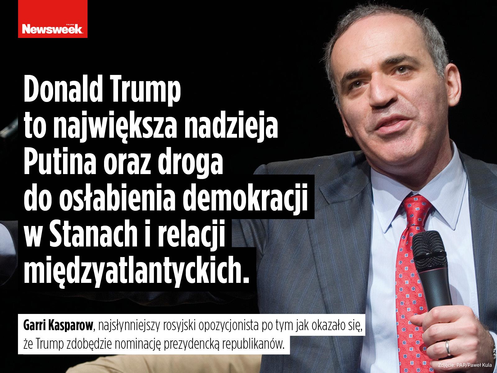 Garri Kasparow Rosja Donald Trump Władimir Putin
