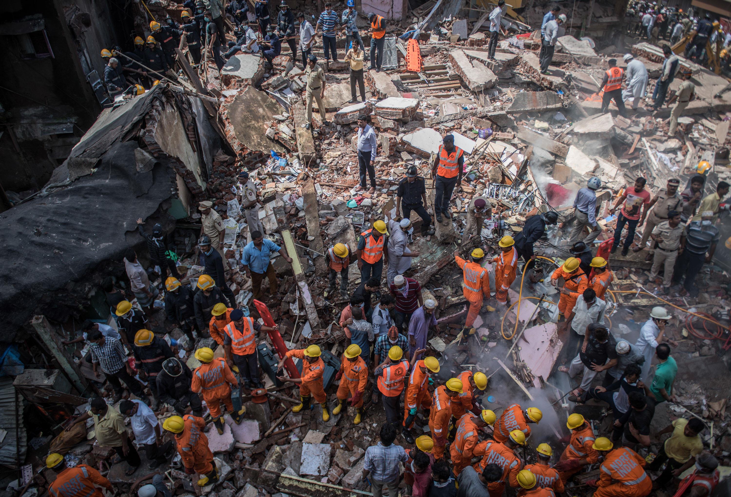 Building Collapse Kills at Least 10 in Mumbai