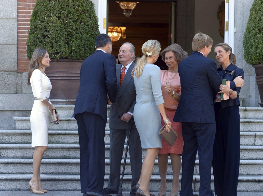 Rodziny królewskie Hiszpanii i Holandii