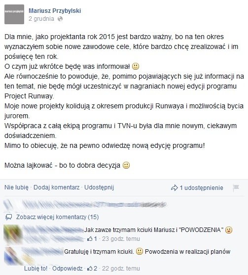 Mariusz Przybylski / Facebook