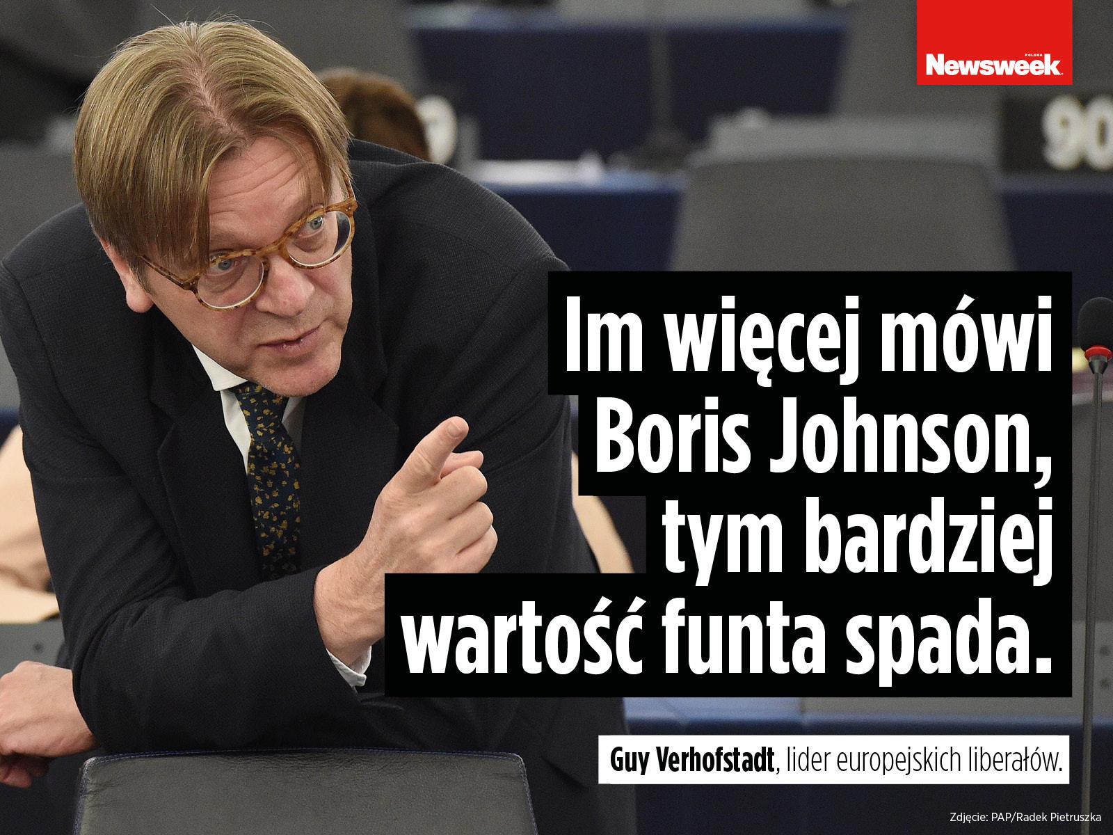 Guy Verhofstadt Nigel Farage UKIP Brexit Parlament Europejski polityka