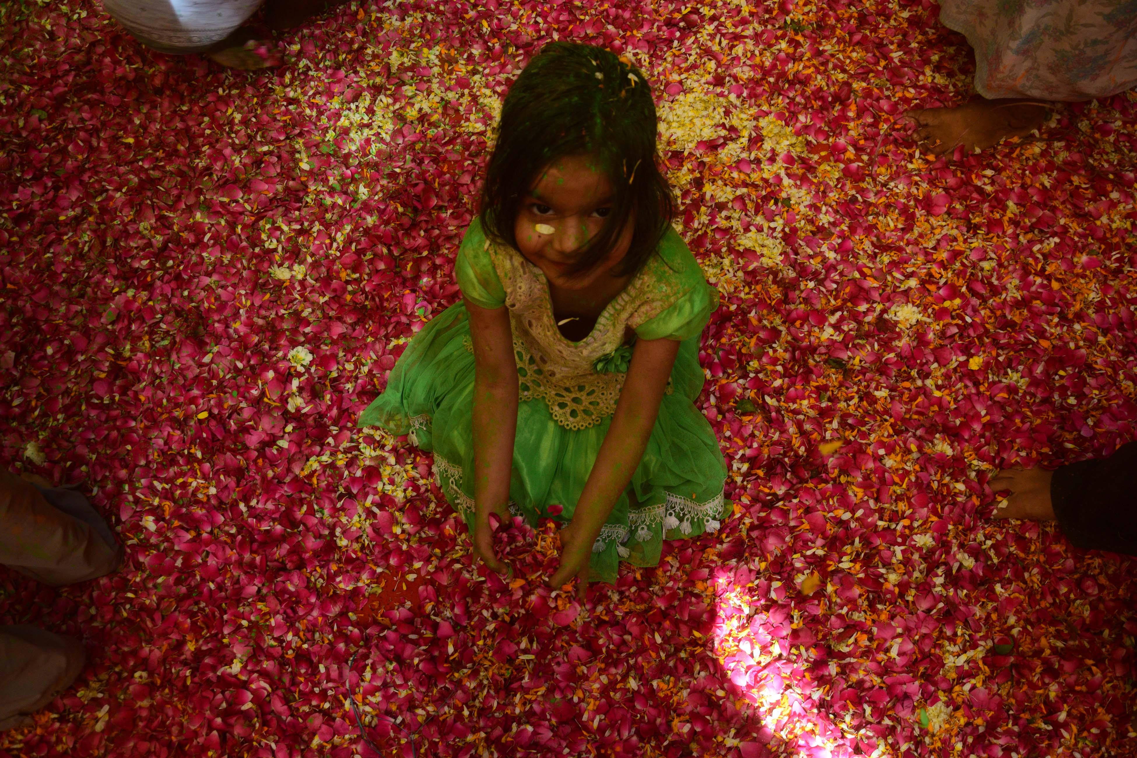 India: Widows Celebrate Holi Festival