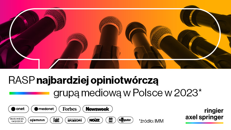 RASP najbardziej opiniotwórczą grupą mediową w 2023 r.