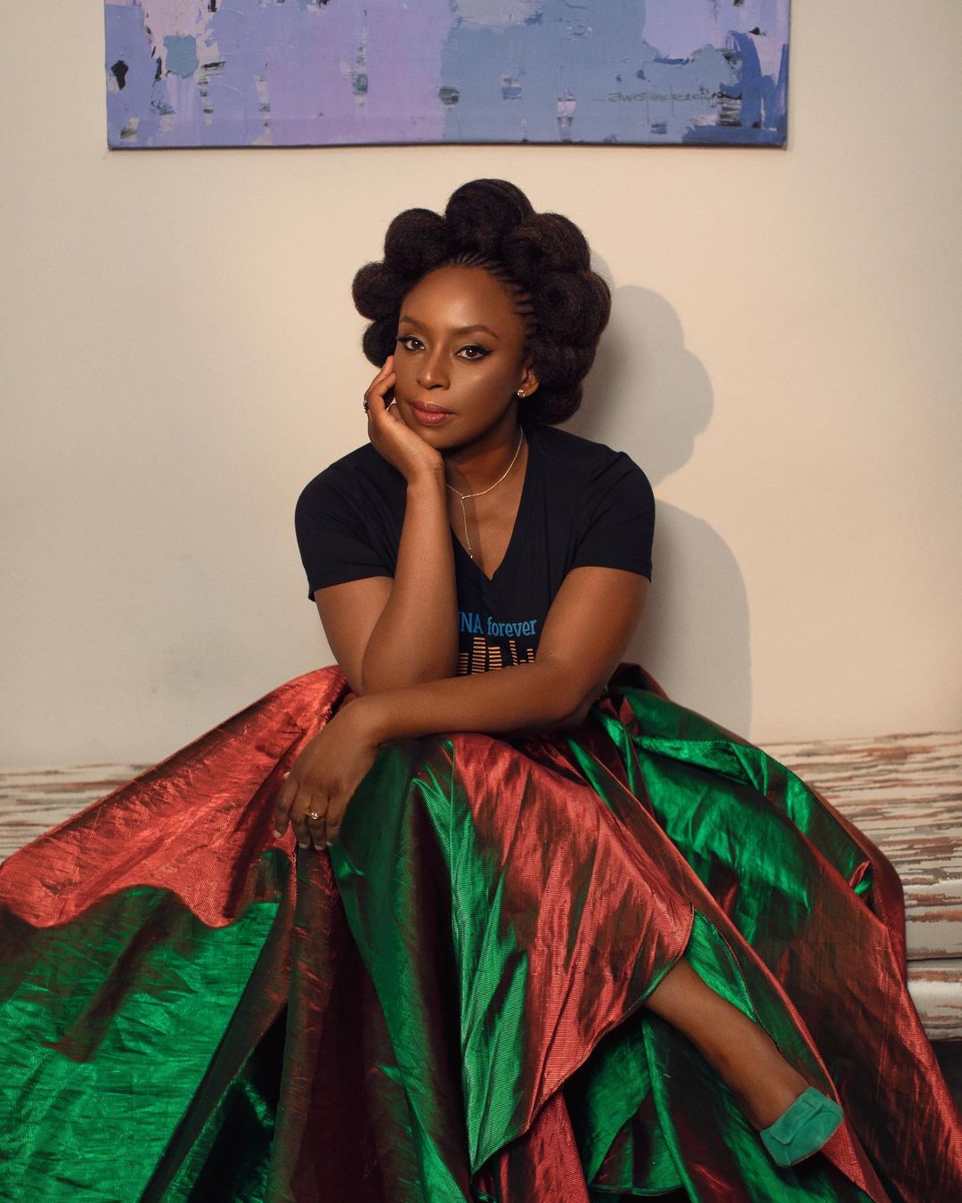 Chimamanda Adichie says she invented the name 'Chimamanda' herself (mannyjefferson⁣Makeup)