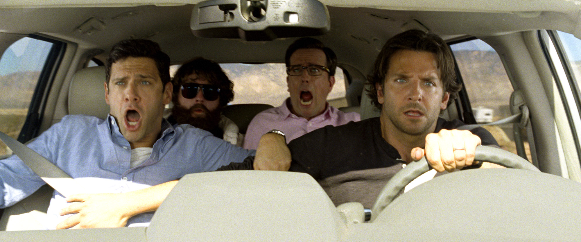 Bradley Cooper, Ed Helms, Zach Galifianakis i Justin Bartha w filmie