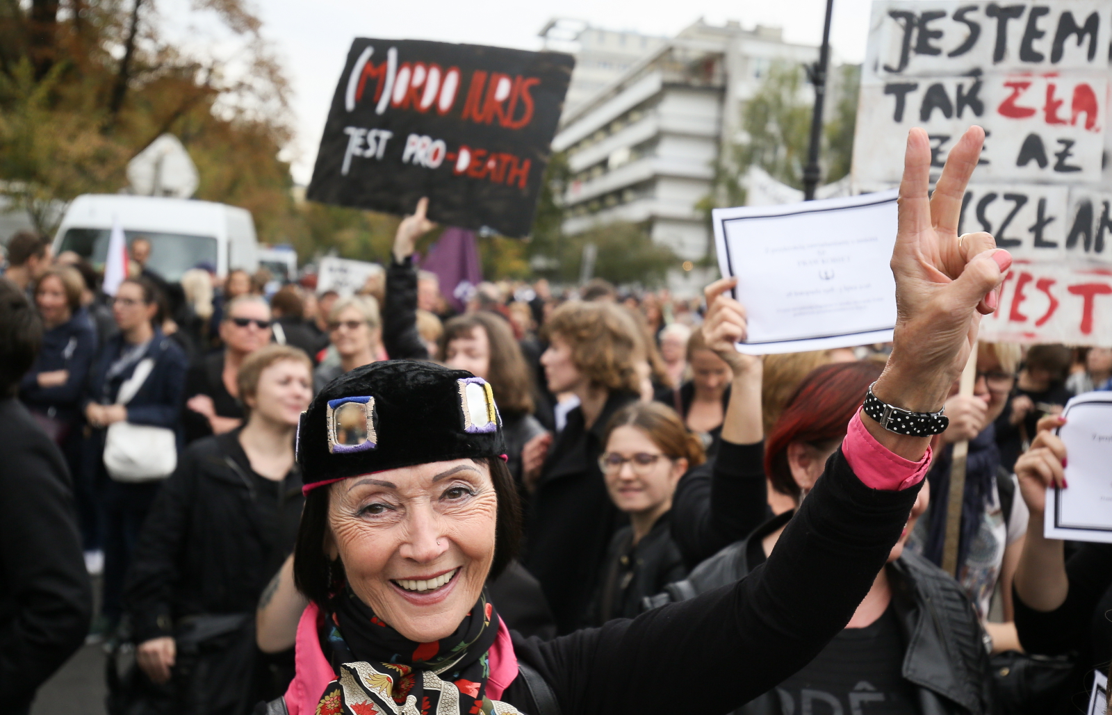 CZARNY PROTEST PRZED SEJMEM