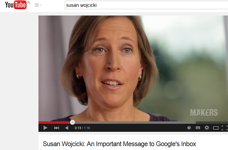 Nie wiele osób wie, że Susan Wojcicki optowała także za zakupem - w 2007 roku - firmy DoubleClick, odpowiadającej za wyświetlanie spersonalizowanych reklam i zmiany logo wyszukiwarki Google z okazji rocznic, świąt i urodzin znanych osób. Co ciekawe, z Google związana jest teraz niemal cała jej rodzina. Mąż, Dennis Troper też pracuje w Google, a siostra Ann była żoną Siergieja Brina, założyciela Google.