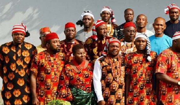 Ohanaeze Youths members have warned police to stay off the buarial of Nnamdi Kanu's parents on February 14, 2020. (Ripples)