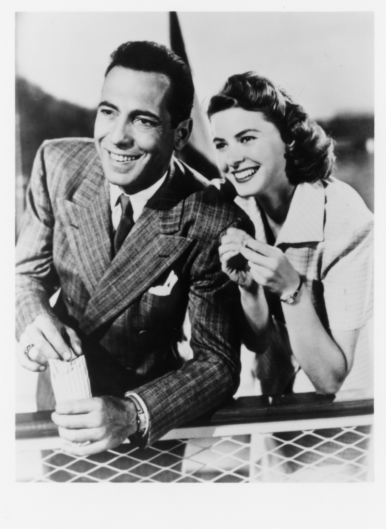 Ingrid Bergman i Humphrey Bogart w filmie