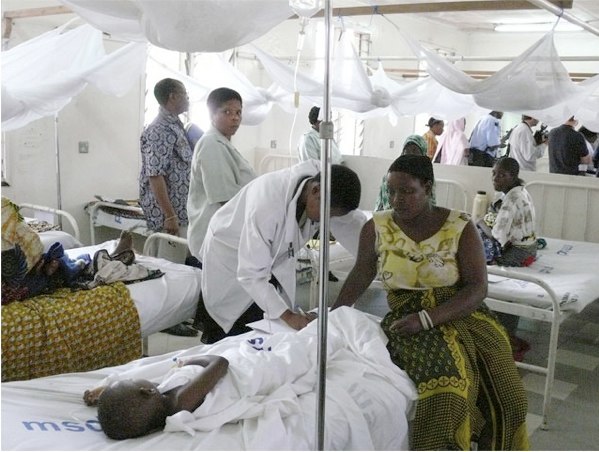 In 2013, malaria killed an estimated 584,000 people.