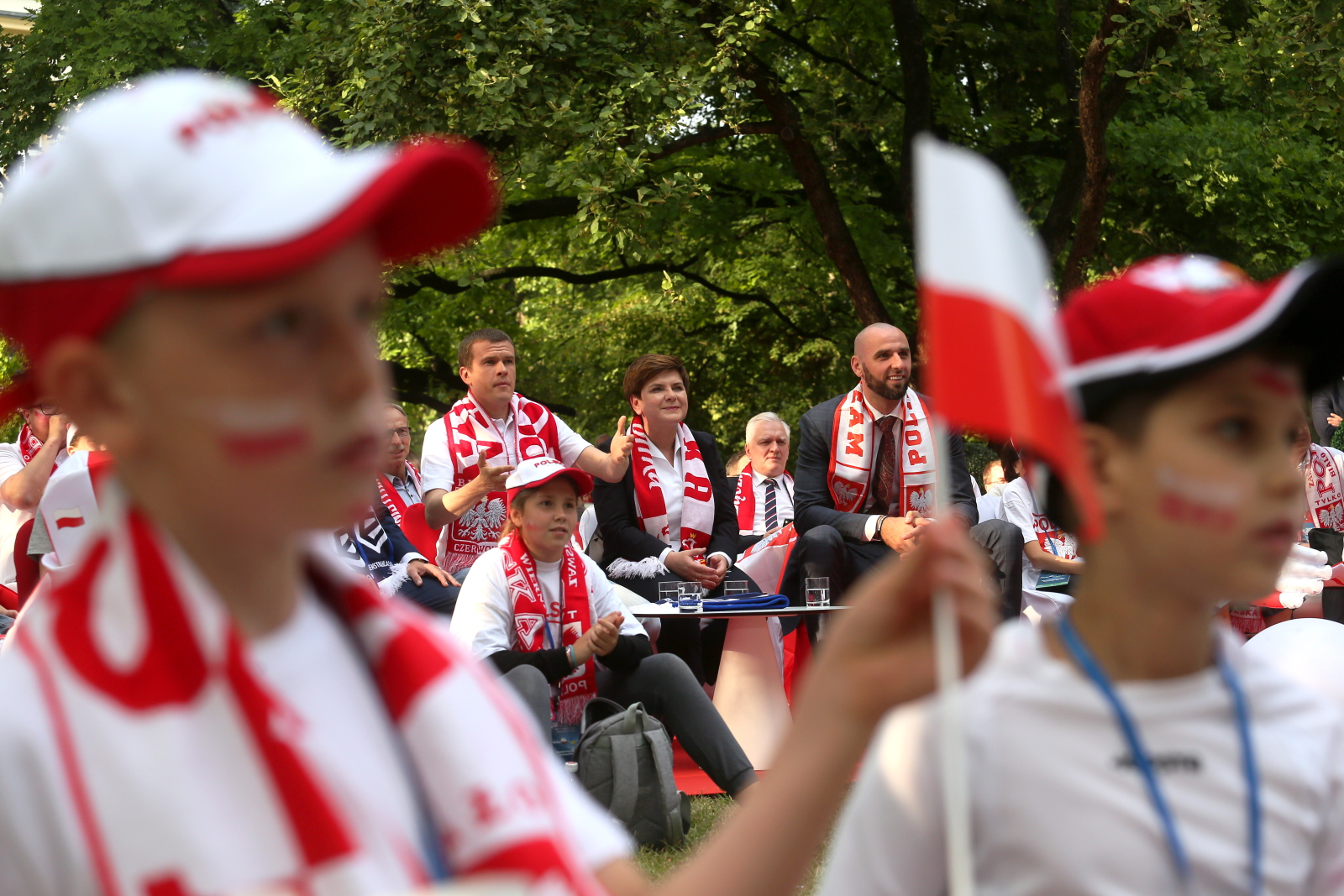 PREMIER SZYDŁO I MINISTROWIE TEŻ KIBICOWALI