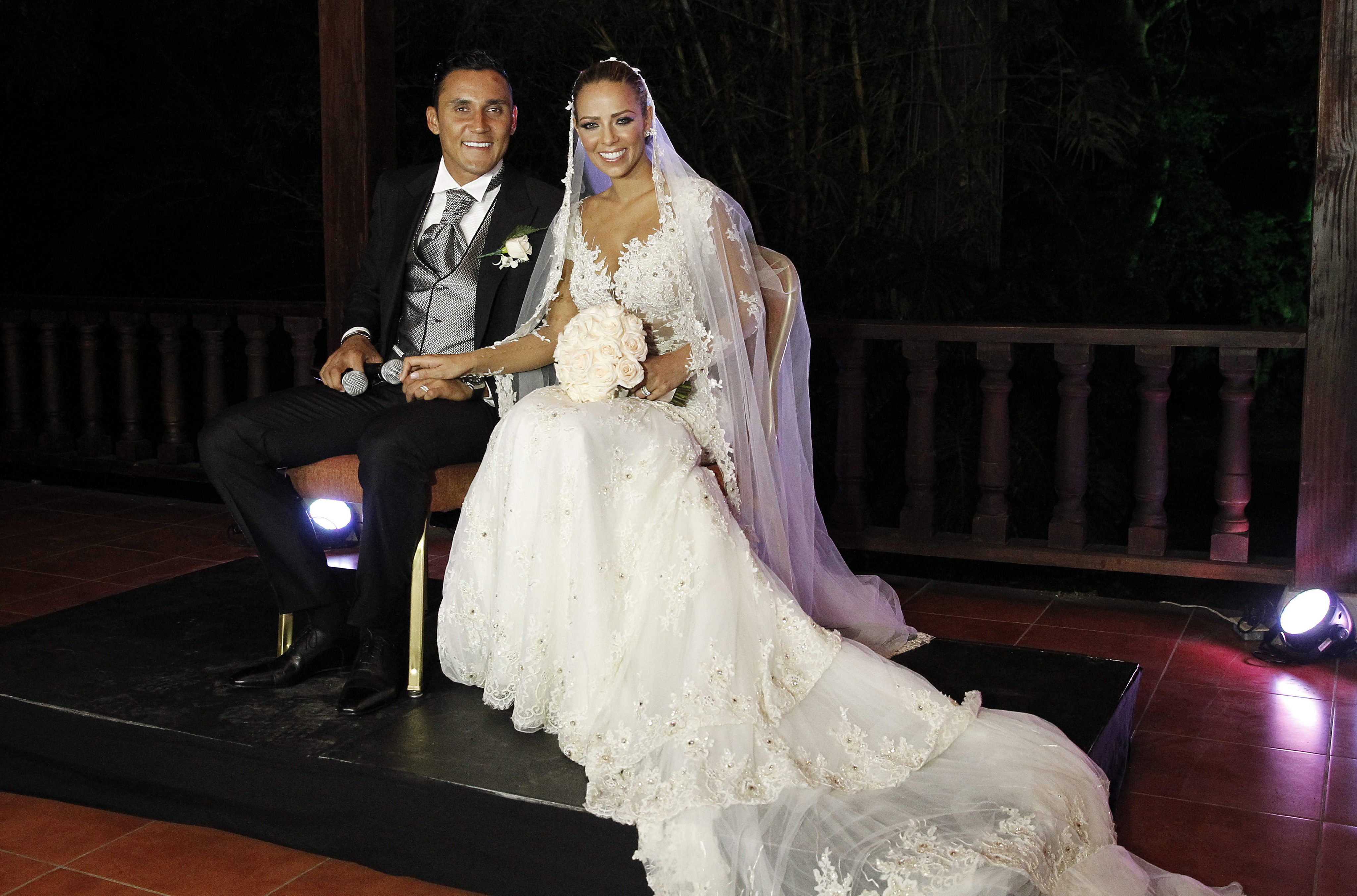 Keylor Navas i Andrea Salas