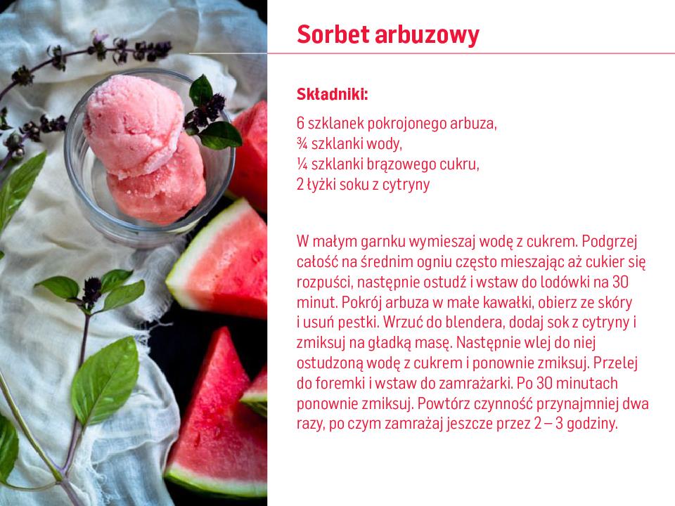 sorbet arbuzowy przepis