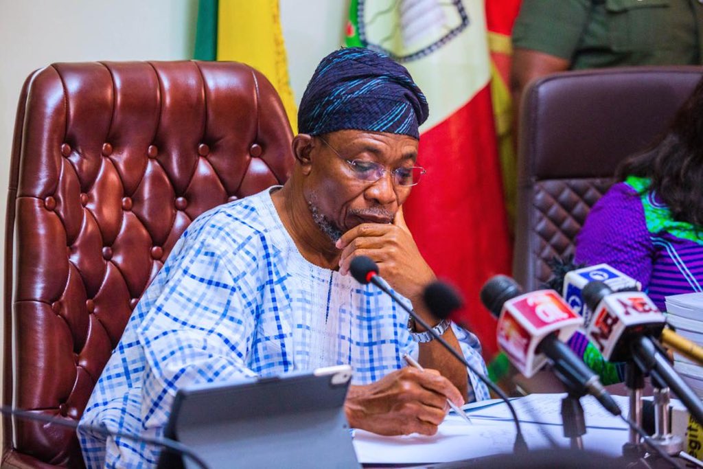 The Minister of Interior, Ogbeni Rauf Aregbesola heads the commitee set up to liaise with the US government on Visa restriction. [twitter/@raufaregbesola]