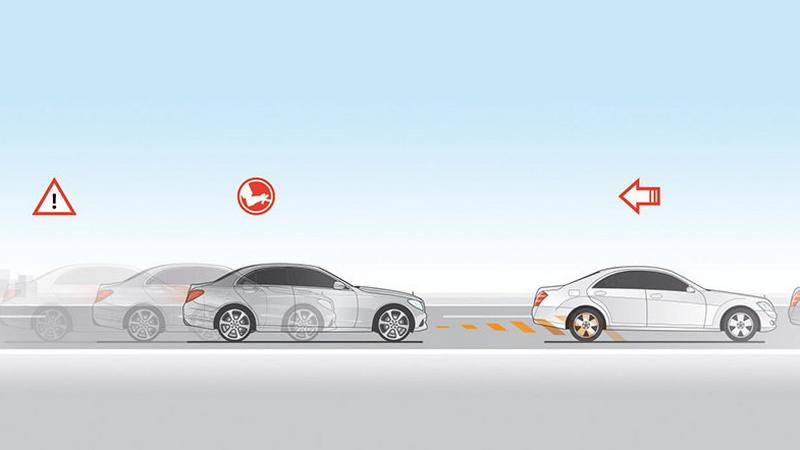 Mercedes collision prevention assist plus #7