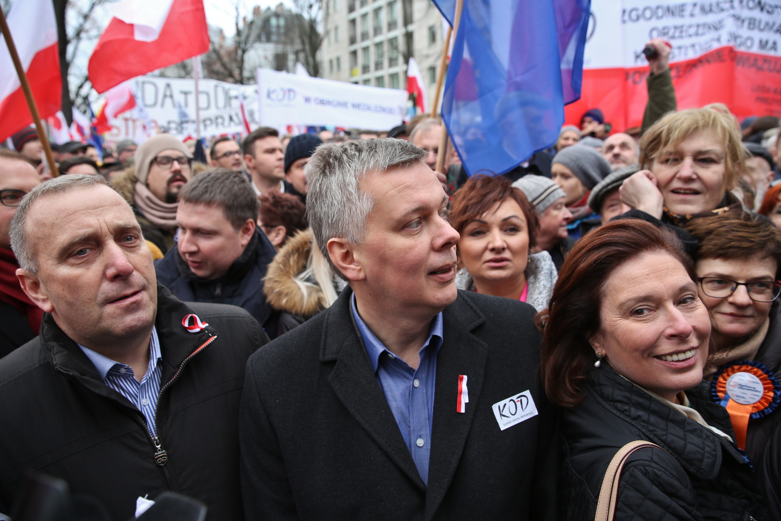 Na marszu nie brakowało też polityków Platformy.