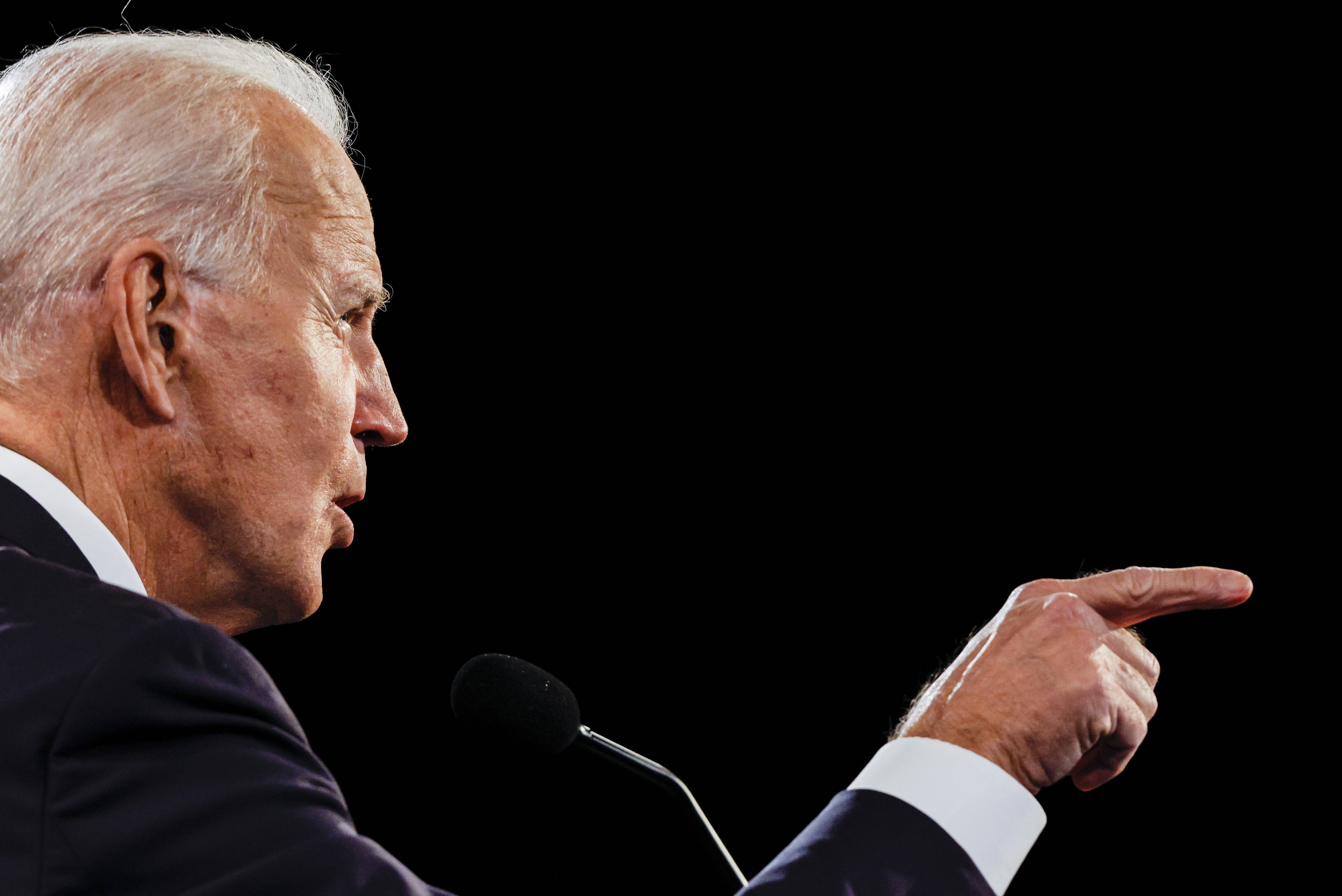 Joe Biden podczas debaty wyborczej w Nashville, Tennessee, USA