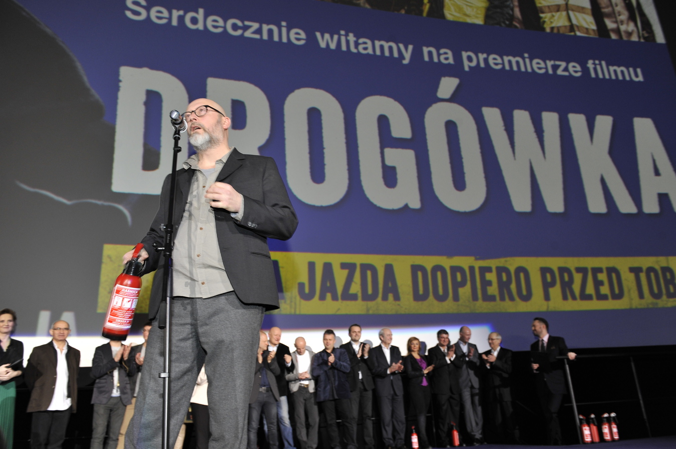 Wojciech Smarzowski na premierze