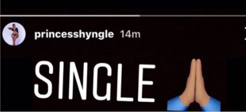 A few days ago, the Ghanaian actress took to her Instagram stories where she shared a post indicating that she is now single. She simply wrote 'Single' and this has gotten a lot of people guessing about her status. [LailasNews]