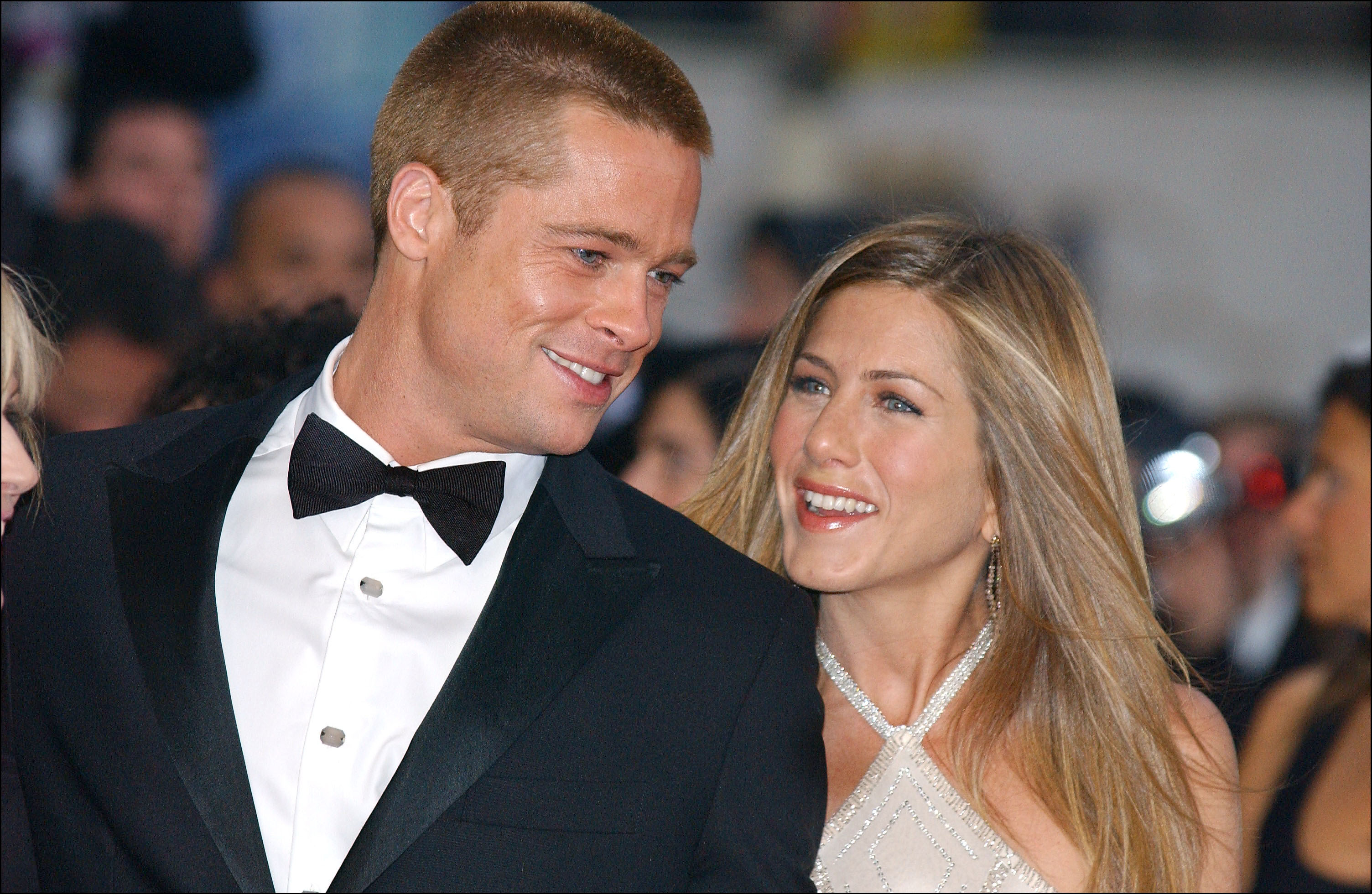Jennifer Aniston és Brad Pitt 2004-ben, boldogan